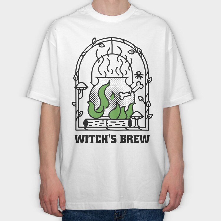 Witchs Brew, Tricou Oversize Barbati (Unisex)