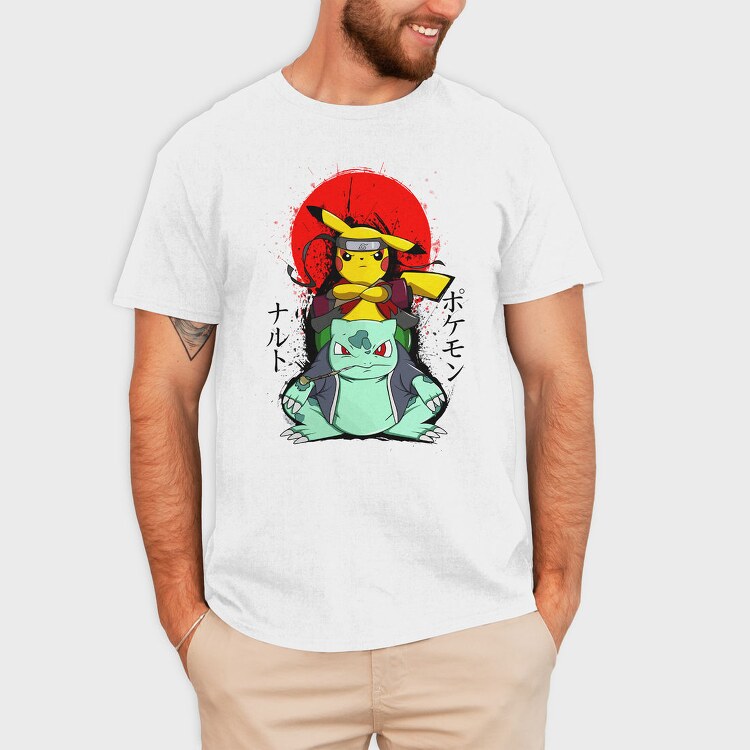 Pikachu Ninja Warrior, Tricou Barbati (Unisex)