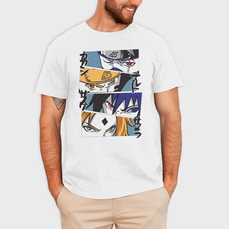 Naruto Eyes Evolution, Tricou Barbati (Unisex)