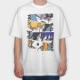Naruto Eyes Evolution, Tricou Oversize Barbati (Unisex)