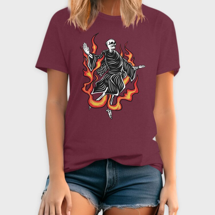 Flaming Grim Reaper, Tricou Barbati (Unisex)