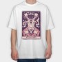 Wizard Goat Tarot Card, Tricou Oversize Barbati (Unisex)