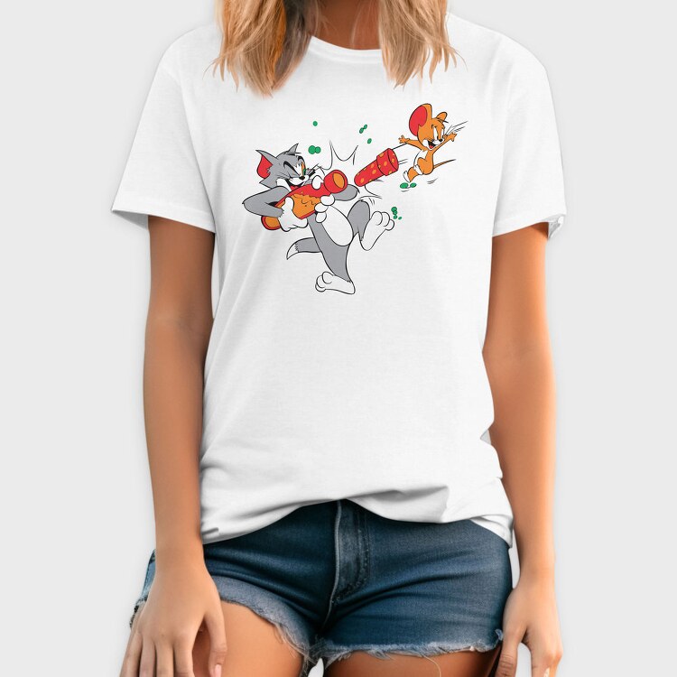 Tom And Jerry Night Rush, Tricou Barbati (Unisex)