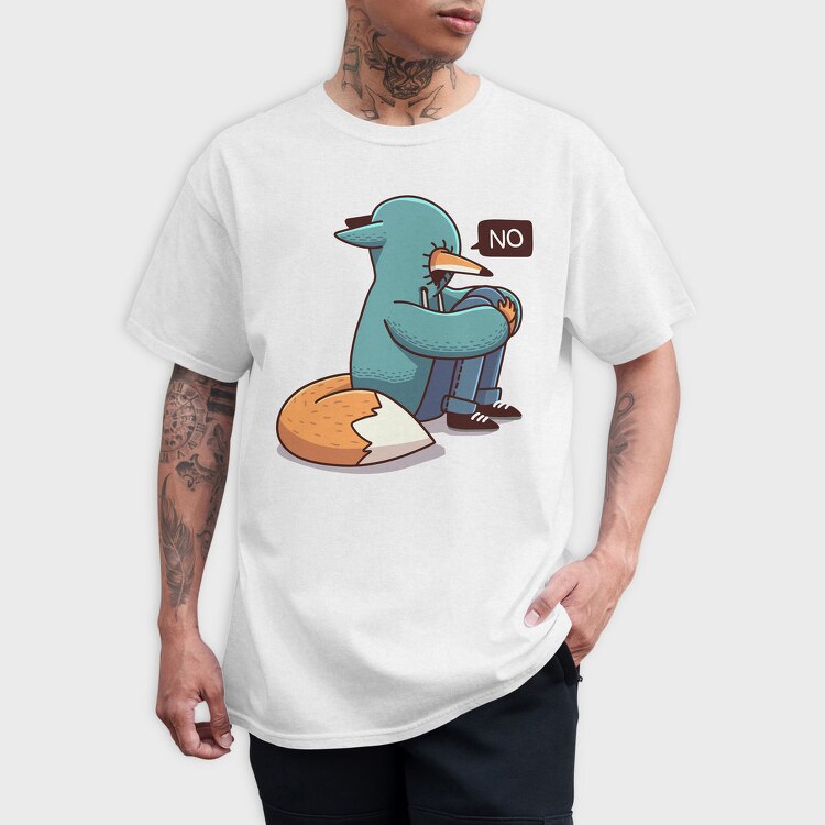 No Duck Fox, Tricou Barbati (Unisex)