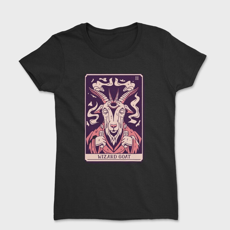 Wizard Goat Tarot Card, Tricou Femei