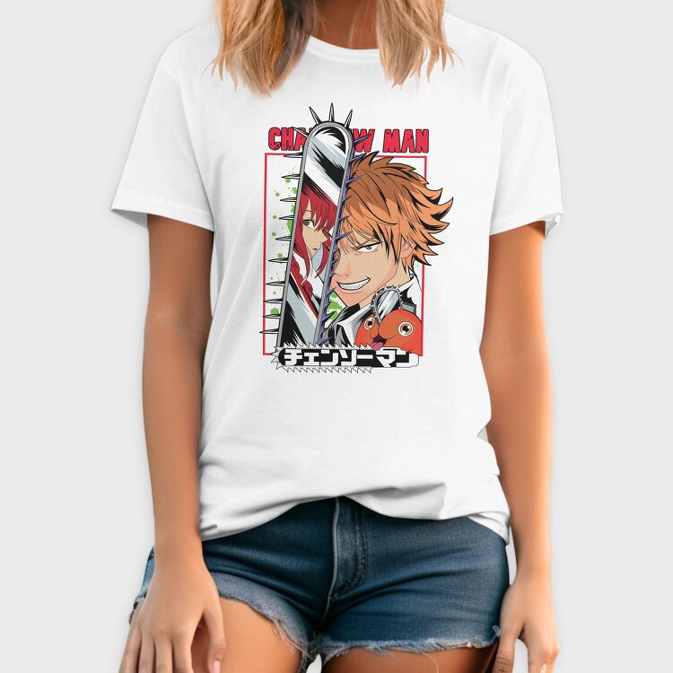 Denji Glow Street, Tricou Barbati (Unisex)