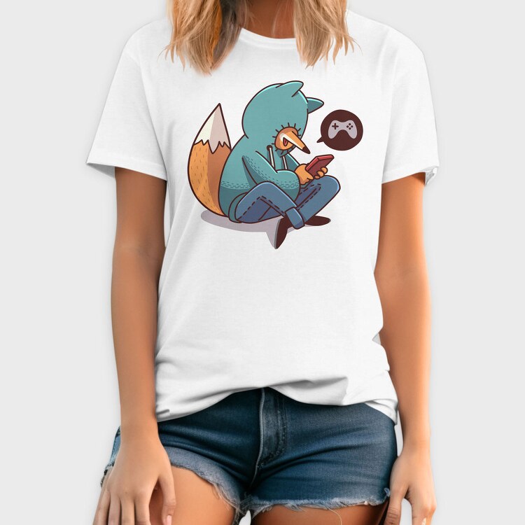 Fox Gamer Vibes, Tricou Barbati (Unisex)