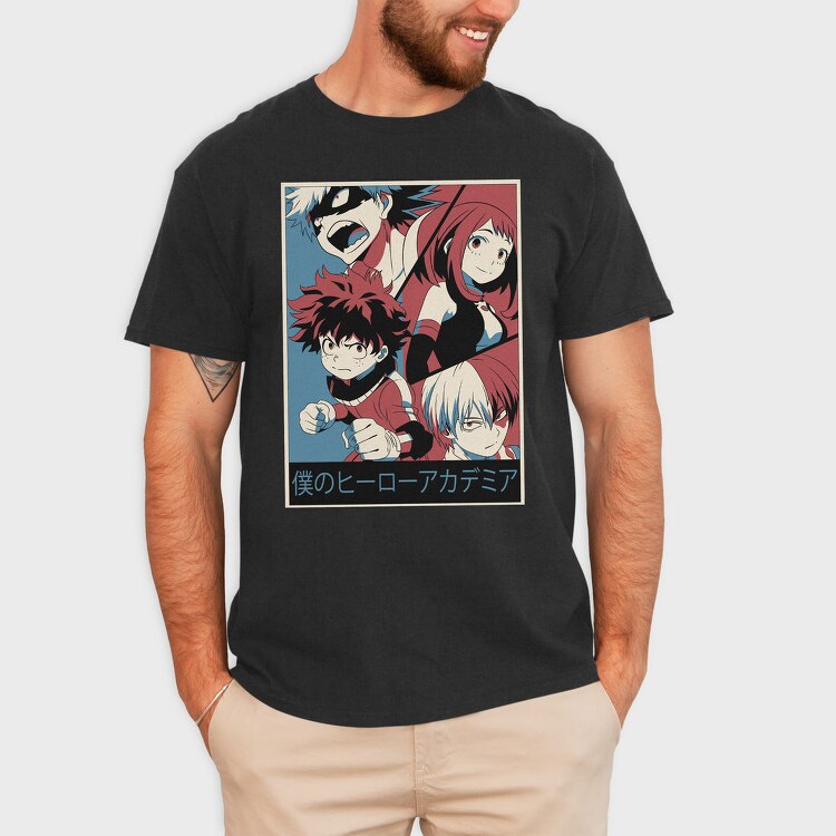 Boku No Hero Glow, Tricou Barbati (Unisex)