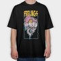 Donut Skull Feelings, Tricou Oversize Barbati (Unisex)