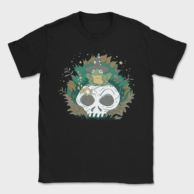 Wizard Frog Skull, Tricou Barbati (Unisex)