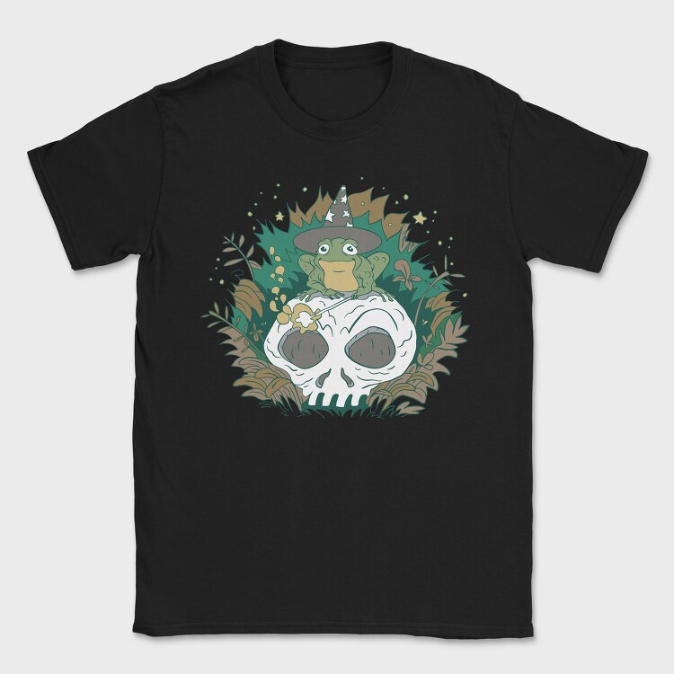 Wizard Frog Skull, Tricou Barbati (Unisex)