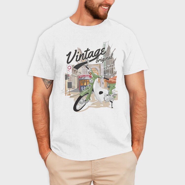 Vintage City Tour, Tricou Barbati (Unisex)
