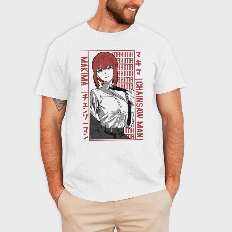 Makima Red Rebirth, Tricou Barbati (Unisex)