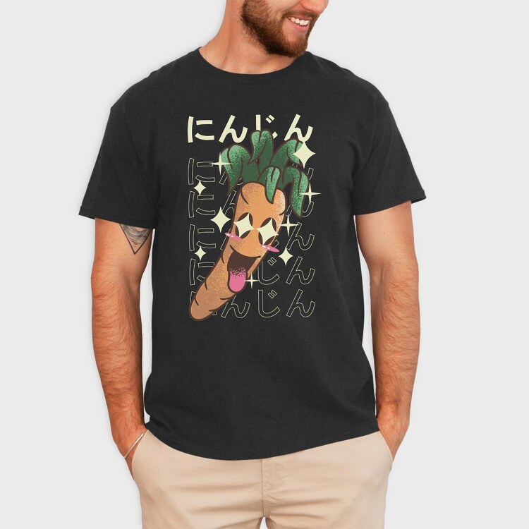 carrot crazy kawaii, Tricou Barbati (Unisex)