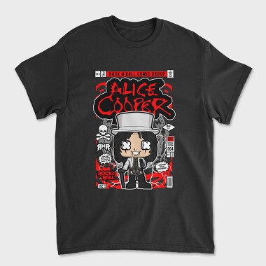 Alice Cooper Rock Roll, Tricou Barbati (Unisex)