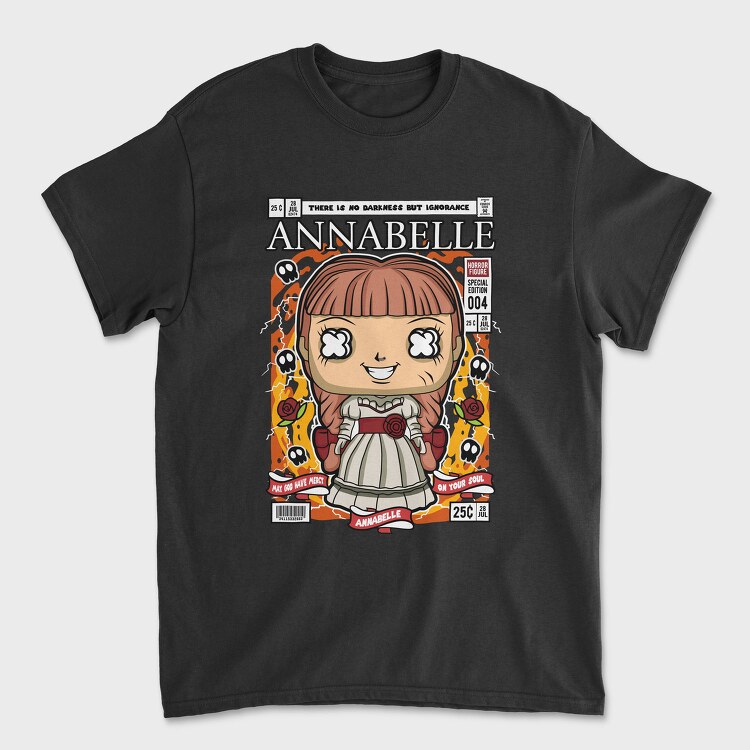 Annabelle Horror Pop Art, Tricou Barbati (Unisex)