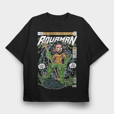 Aquamans Trident, Tricou Oversize Barbati (Unisex)