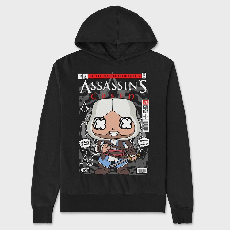 Assassins Creed Pop Art, Hanorac Oversize Barbati (Unisex)