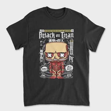 Attack Titan Pop Art, Tricou Barbati (Unisex)