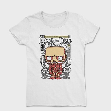 Attack Titan Pop Art, Tricou Femei