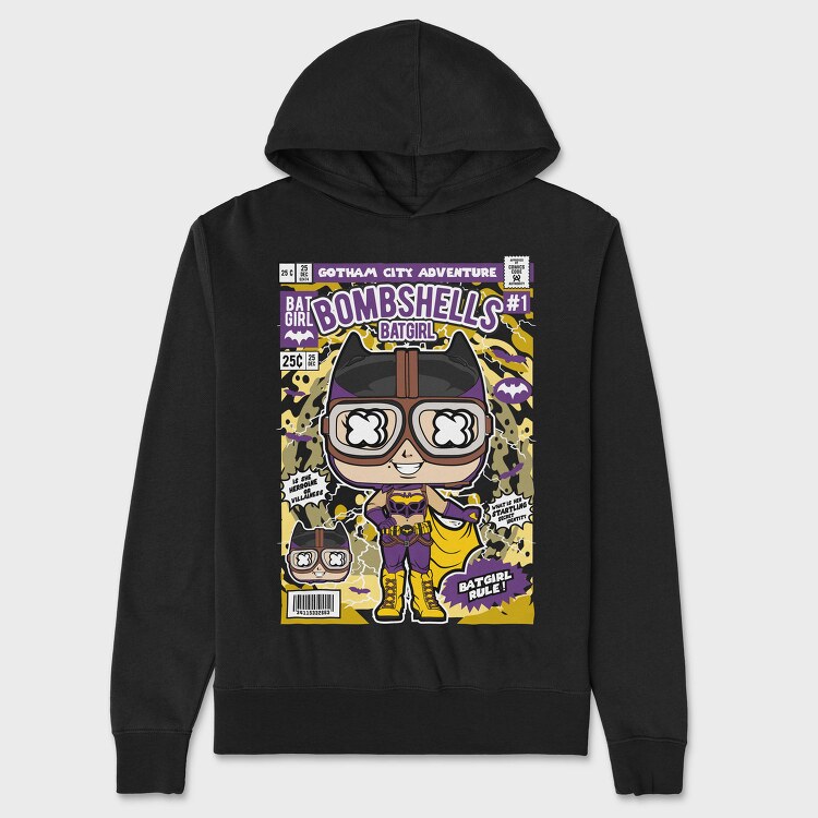 Batgirl Adventure, Hanorac Oversize Barbati (Unisex)