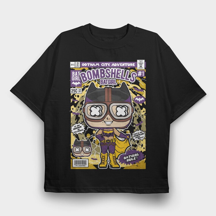 Batgirl Adventure, Tricou Oversize Barbati (Unisex)