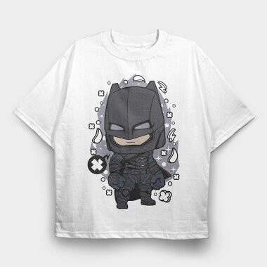 Batman Chibi Storm, Tricou Oversize Barbati (Unisex)
