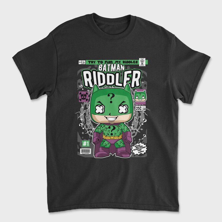Batman Riddler Mystery, Tricou Barbati (Unisex)