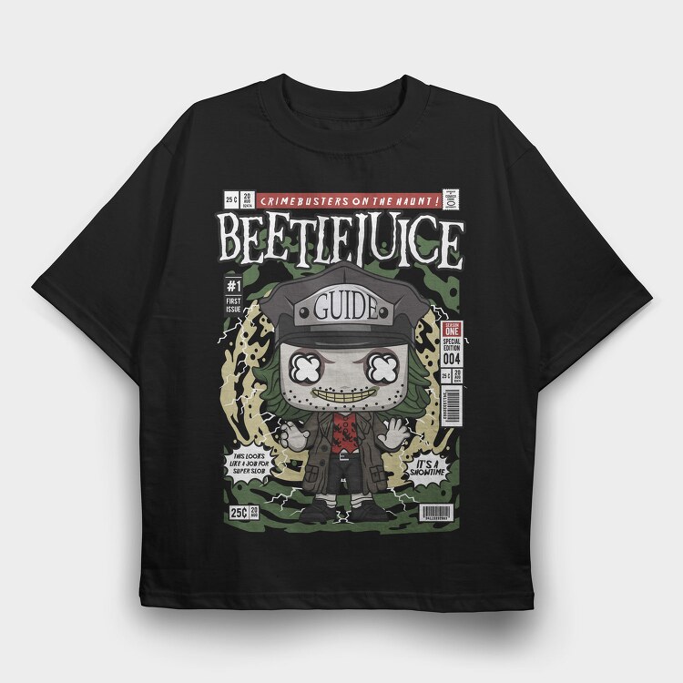 Beetlejuice Guide, Tricou Oversize Barbati (Unisex)