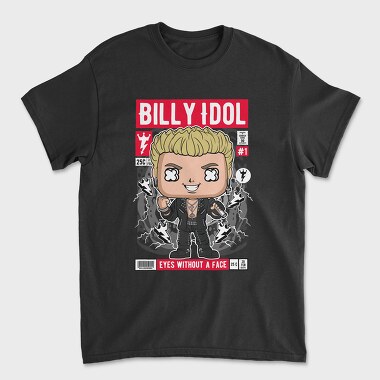 Billy Idol Pop Vinyl, Tricou Barbati (Unisex)