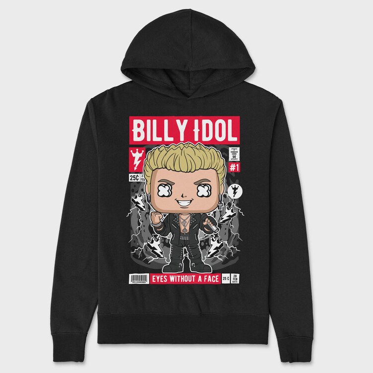 Billy Idol Pop Vinyl, Hanorac Oversize Barbati (Unisex)