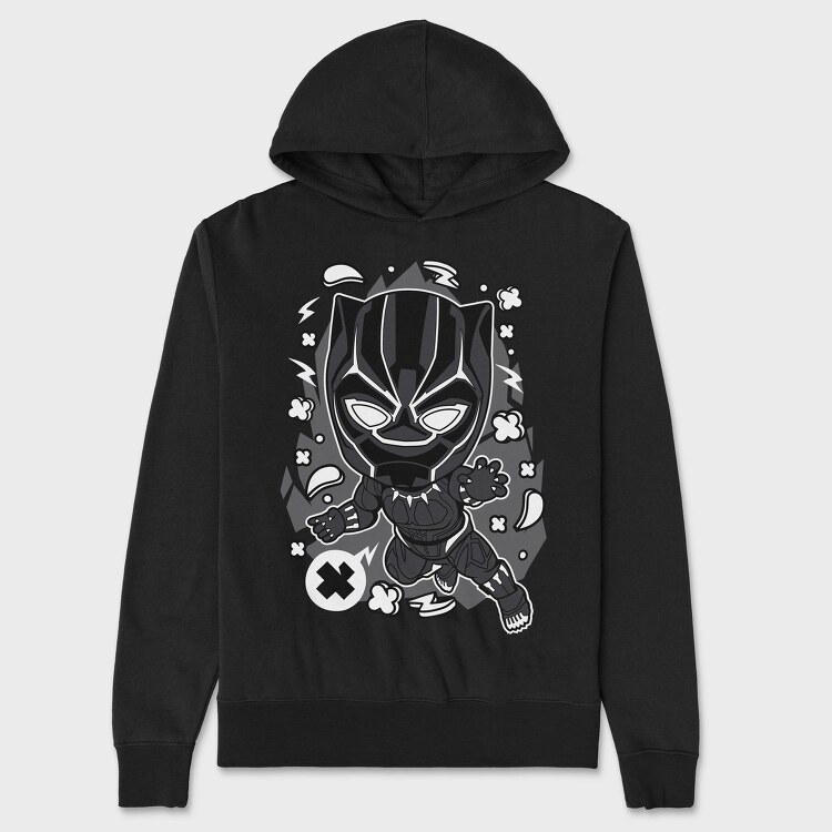 Black Panther Burst, Hanorac Oversize Barbati (Unisex)