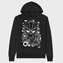 Black Panther Burst, Hanorac Oversize Barbati (Unisex)