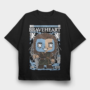 Braveheart Warrior, Tricou Oversize Barbati (Unisex)