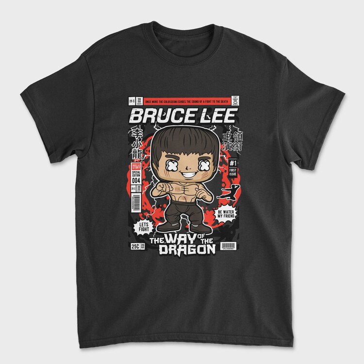 Bruce Dragon Fight, Tricou Barbati (Unisex)