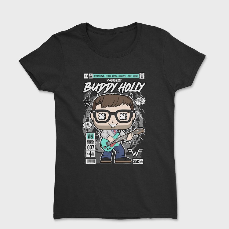 Buddy Holly Rockstar, Tricou Femei
