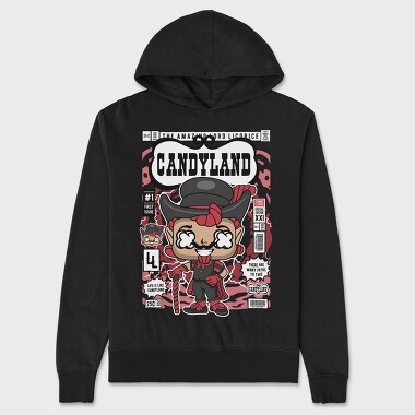 Candyland Licorice Devil, Hanorac Oversize Barbati (Unisex)