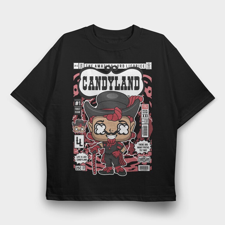 Candyland Licorice Devil, Tricou Oversize Barbati (Unisex)