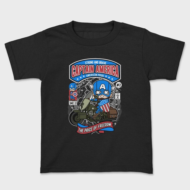 Captain America Motorbike, Tricou Copii