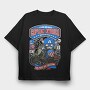 Captain America Motorbike, Tricou Oversize Barbati (Unisex)