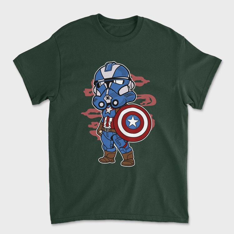 Captain America Stormtrooper, Tricou Barbati (Unisex)