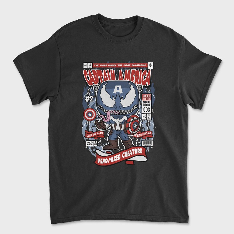 Captain Venomized, Tricou Barbati (Unisex)