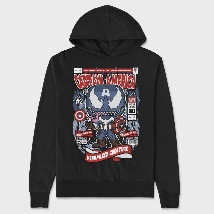 Captain Venomized, Hanorac Oversize Barbati (Unisex)