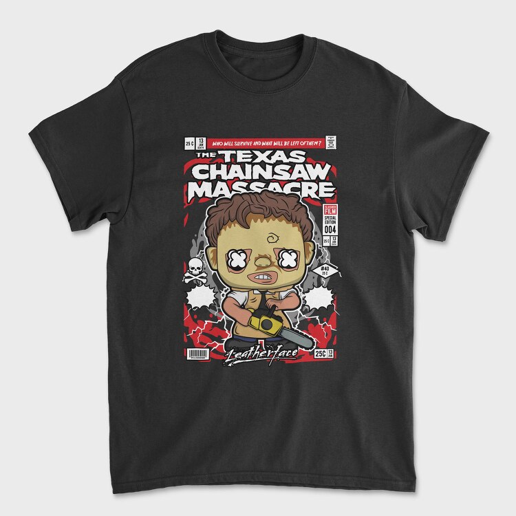 Chainsaw Massacre Chibi, Tricou Barbati (Unisex)