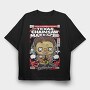 Chainsaw Massacre Chibi, Tricou Oversize Barbati (Unisex)