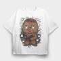 Chewbacca Comic Burst, Tricou Oversize Barbati (Unisex)