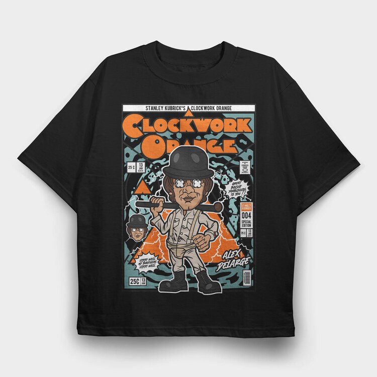 Clockwork Orange Revolution, Tricou Oversize Barbati (Unisex)
