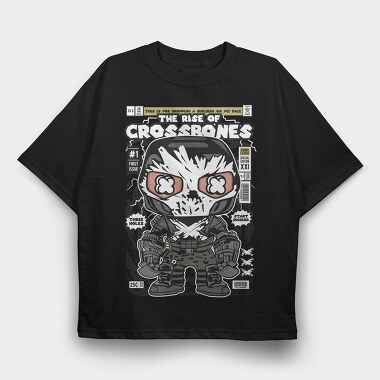 Crossbones Soldier, Tricou Oversize Barbati (Unisex)