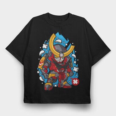 Cyberpunk Warrior, Tricou Oversize Barbati (Unisex)