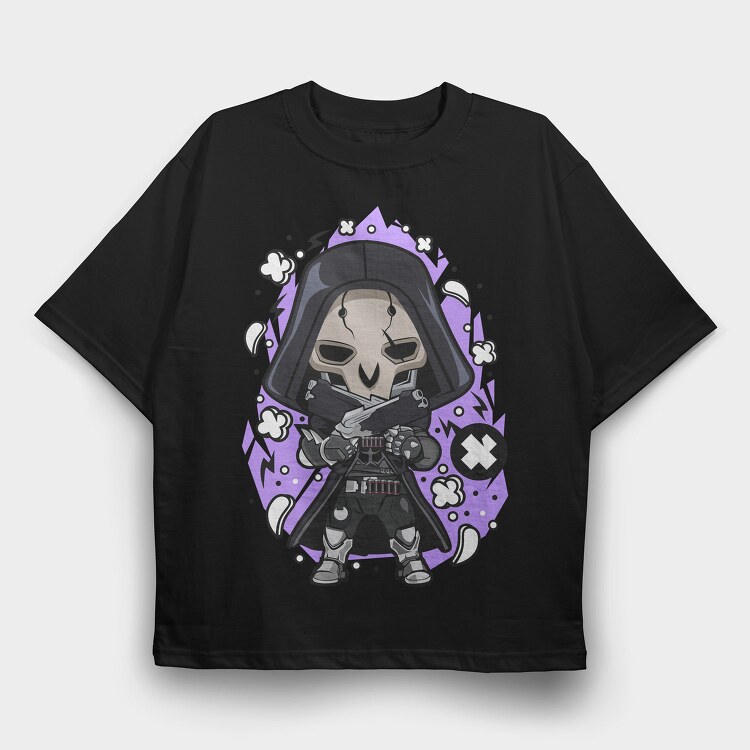 Dark Knight Chibi, Tricou Oversize Barbati (Unisex)